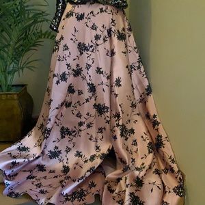 Formal print skirt gown